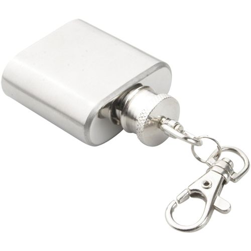 Schlüsselanhänger Norge (Art.-Nr. CA761118) - Kleiner 30 ml Flachmann aus Metall mit...