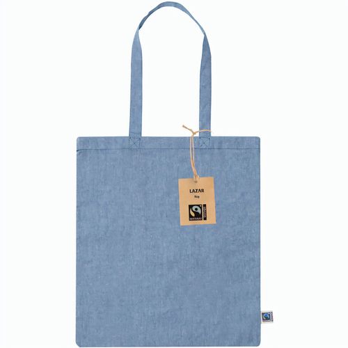 Fairtrade Einkaufstasche Lazar (Art.-Nr. CA765016) - Einkaufstasche mit langen Henkeln aus...