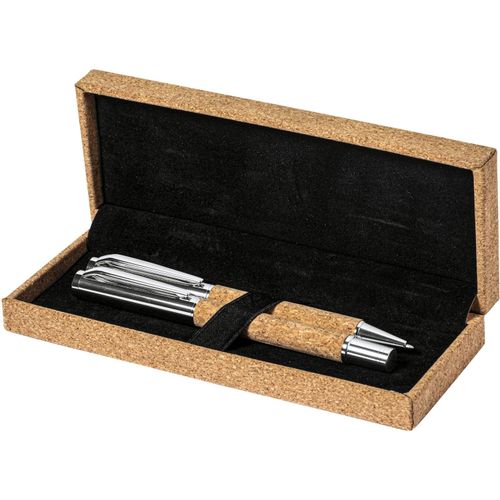 Kugelschreiber Set Odegor (Art.-Nr. CA778049) - Elegantes Metall-Kugelschreiber- und...