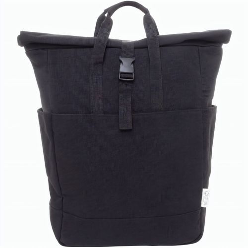 Recycelten Canvas Rucksack Rebyss Roll (Art.-Nr. CA778356) - Rolltop-Rucksack aus recycelten Canvas...