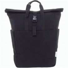 Recycelten Canvas Rucksack Rebyss Roll (Schwarz) (Art.-Nr. CA778356)