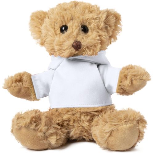 Teddybär Loony (Art.-Nr. CA785718) - Plüsch-Teddybär mit bedruckbarem Kapuz...