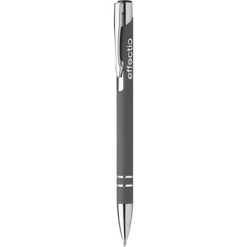Kugelschreiber Runnel (Art.-Nr. CA788688) - Aluminium-Kugelschreiber mit gummierter...