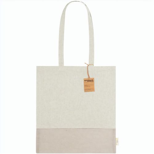Baumwolltasche Skadi (Art.-Nr. CA793988) - Zweifarbige Einkaufstasche aus recycelte...