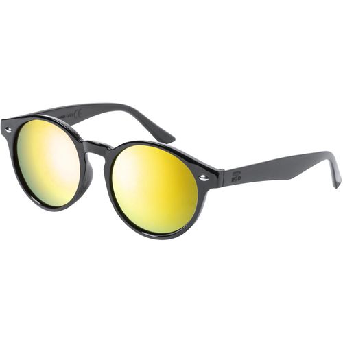 RPET Sonnenbrille Poren (Art.-Nr. CA799578) - Sonnenbrille aus RPET mit Metallic-Gläs...