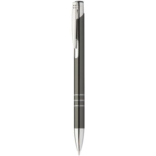 Kugelschreiber Channel Black (Art.-Nr. CA801058) - Aluminium-Kugelschreiber, schwarzschreib...