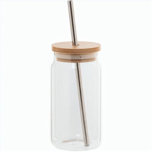 Einmachglas-Becher Frappu (Art.-Nr. CA804976) - Einmachglas-Becher aus Borosilikatglas...