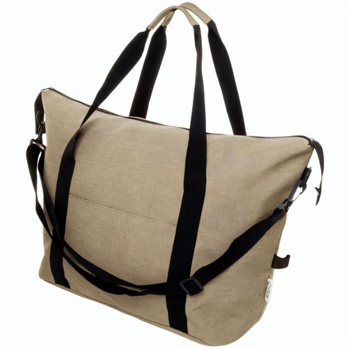 Recycelten Canvas Reisetasche Rebyss Travel (Art.-Nr. CA806177) - Reise-/Sporttasche aus recycelten...