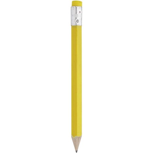 mini Bleistift Minik (Art.-Nr. CA806475) - Mini Holzbleistift mit Radiergummi.