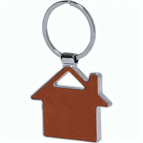 Schlüsselring, Haus Fostel (Art.-Nr. CA813612) - Schlüsselanhänger aus Metall mit recyc...