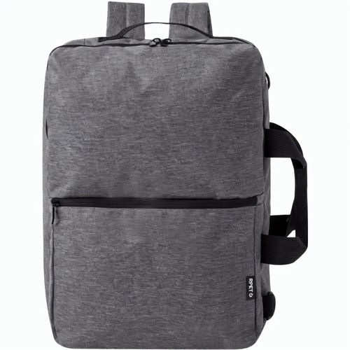 RPET Dokumentenrucksack Makarzur (Art.-Nr. CA815544) - Doppelfunktionaler RPET-Rucksack und...