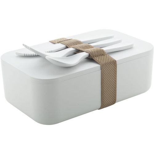 Lunchbox Planche (Art.-Nr. CA818461) - Lunchbox aus PLA-Kunststoff mit Bestecks...