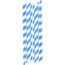 Trinkhalm-Set StriStraw (blau, weiß) (Art.-Nr. CA821446)