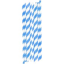 Trinkhalm-Set StriStraw (blau, weiß) (Art.-Nr. CA821446)