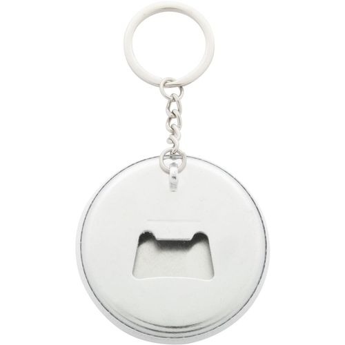 Button-Schlüsselanhänger KeyBadge Bottle (Art.-Nr. CA829118) - Großer Button-Schlüsselanhänger mit F...