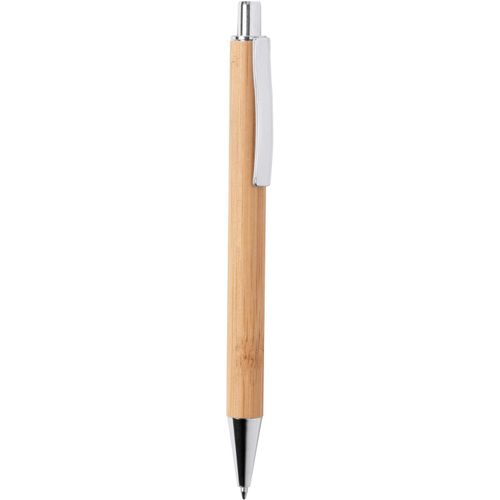 Kugelschreiber aus Bambusmaterial Reycan (Art.-Nr. CA833780) - Kugelschreiber aus Bambus mit Metall-Cli...