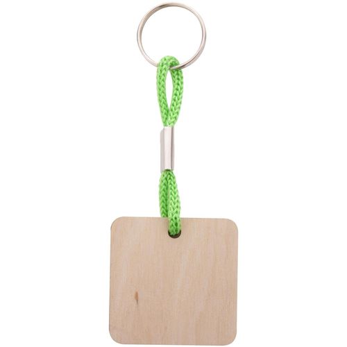 Individueller Schlüsselanhänger Woody Plus C (Art.-Nr. CA841475) - Quadratischer Schlüsselanhänger a...