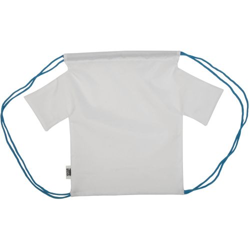 Individueller Turnbeutel CreaDraw T Kids RPET (Art.-Nr. CA848145) - Individuelles Turnbeutel in T-Shirt-Form...