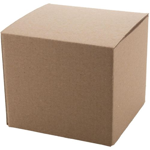 Tassenbox Three Eco (Art.-Nr. CA850718) - Box aus recycelter Kraft-Wellpappe fü...