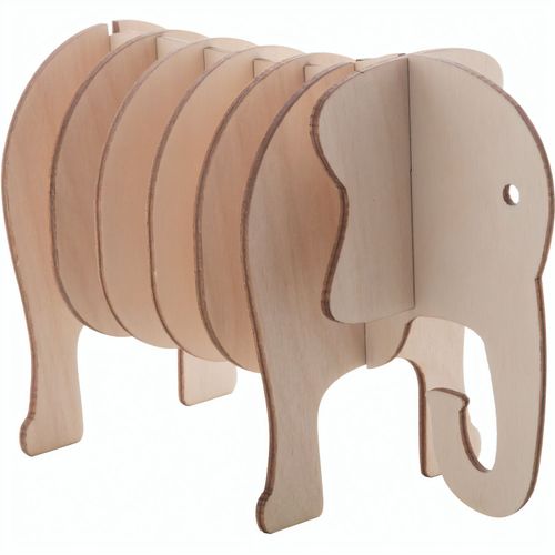 Untersetzer-Set, Hippo Noah (Art.-Nr. CA860894) - Holzuntersetzer-Set in Tierformen,...