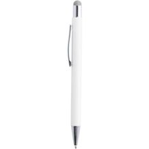 Kugelschreiber Woner (silber, weiß) (Art.-Nr. CA863204)