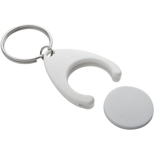 Schlüsselanhänger mit Einkaufswagen-Chip Nelly (Art.-Nr. CA871845) - Schlüsselanhänger mit Einkaufswagen-Ch...