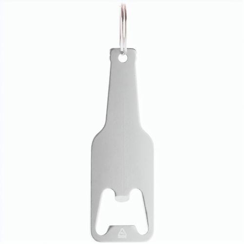 Schlüsselanhänger mit Flaschenöffner Kaipi (Art.-Nr. CA887499) - Flaschenöffner aus recyceltem Aluminium...