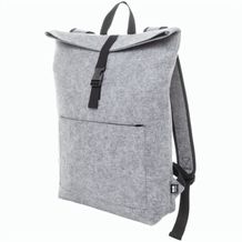 RPET-Filz-Rucksack Refelt Roll (Grau) (Art.-Nr. CA892085)