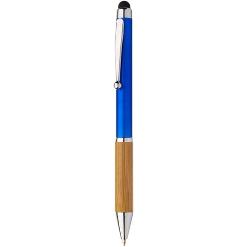 Touchpen mit Kugelschreiber Bollys (Art.-Nr. CA893438) - Dreh-Kugelschreiber/Touchpen mit Bambus-...