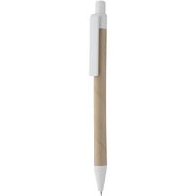 Kugelschreiber Ecolour (beige, weiß) (Art.-Nr. CA893785)