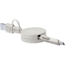 USB-Ladekabel Yarely (natur) (Art.-Nr. CA897805)