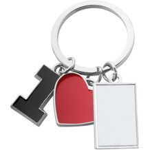 Schlüsselanhänger I Love (silber, rot) (Art.-Nr. CA901498)