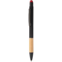Touchpen mit Kugelschreiber Boorly (rot, schwarz) (Art.-Nr. CA902974)