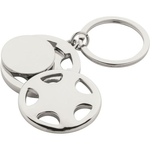 Schlüsselanhänger Dromo (Art.-Nr. CA909332) - Metall-Schlüsselanhänger in Form eines...