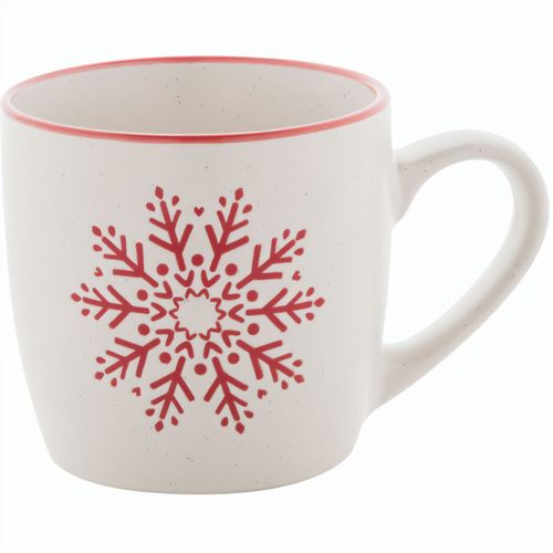 Weihnachtsbecher Snoflinga (Art.-Nr. CA915532) - Keramiktasse im Weihnachtsdesign mit...