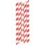 Trinkhalm-Set StriStraw (rot, weiß) (Art.-Nr. CA917750)