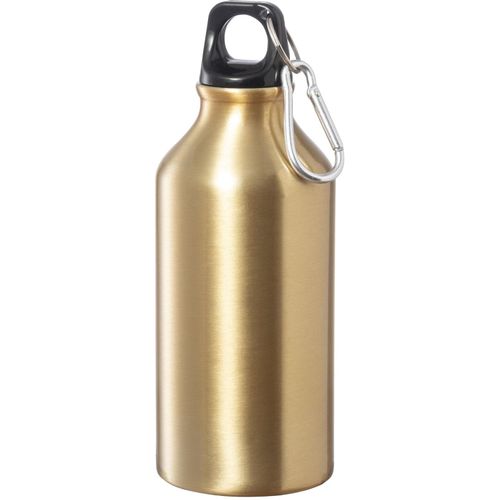 Trinkflasche Mento (Art.-Nr. CA920444) - Aluminium-Trinkflasche mit Karabiner....