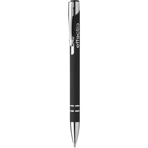 Kugelschreiber Runnel (Art.-Nr. CA923389) - Aluminium-Kugelschreiber mit gummierter...