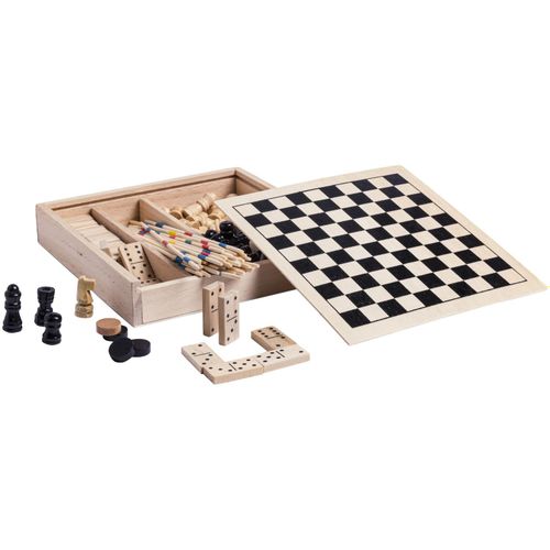 Spieleset Xigral (Art.-Nr. CA928181) - Spieleset aus Holz. Beinhaltet: Schach,...