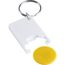 Schlüsselanhänger mit Einkaufswagenchip Zabax (gelb) (Art.-Nr. CA930411)