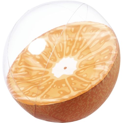 Strandball (ø28 cm), Orange Darmon (Art.-Nr. CA932849) - Strandball aus PVC mit Fruchtmotiv....