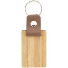 Schlüsselanhänger, rechteckig Blopp (natur) (Art.-Nr. CA946635)