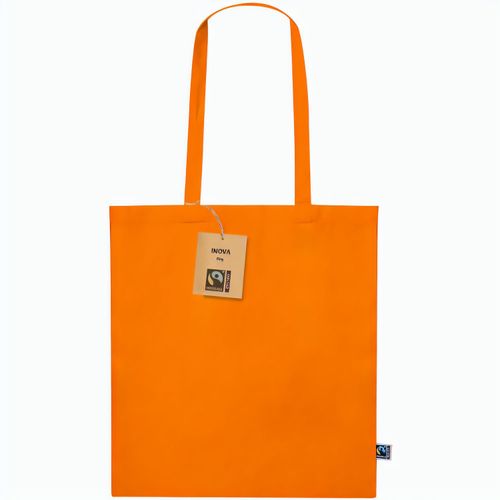 Fairtrade Einkaufstasche Inova (Art.-Nr. CA953694) - Farbige Einkaufstasche mit langen...