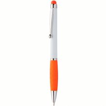 Touchpen mit Kugelschreiber Sagurwhite (orange) (Art.-Nr. CA981922)