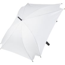 individueller Regenschirm CreaRain Square RPET (weiß, braun) (Art.-Nr. CA982235)