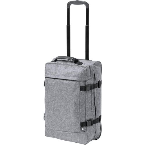 RPET Trolley-Tasche Yacman (Art.-Nr. CA985261) - Trolley-Tasche aus RPET mit 2 Rädern...