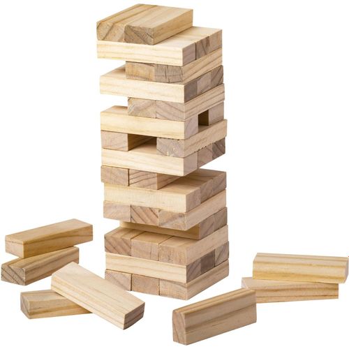 Turmspiel Sabix (Art.-Nr. CA989902) - 45-teiliges Turmspiel aus Holz in...