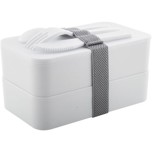 Antibakterielle Lunchbox Fandex (Art.-Nr. CA994601) - Lunchbox aus antibakteriellem Kunststoff...