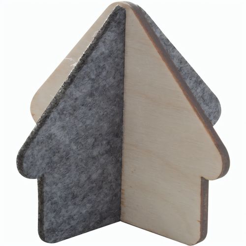Hausfigur Hutty (Art.-Nr. CA995214) - Mini Hausfigur aus Holz und Filz. Flach...