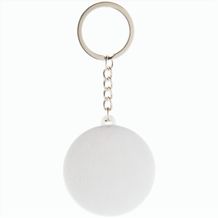 Button-Schlüsselanhänger  KeyBadge RPET Mini (weiß) (Art.-Nr. CA998711)